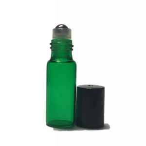 5ml Green Glass Roller Bottles