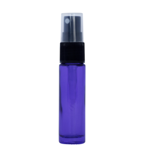 Petra 10ml Purple Glass Bottle with Fine Mist Spray Top