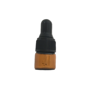 1ml Amber Glass Vial with Dropper Cap