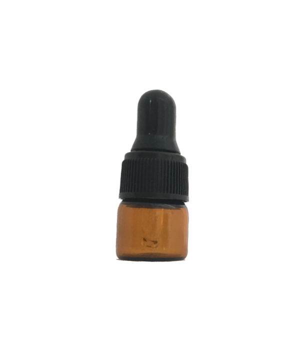 1ml Amber Glass Vial with Dropper Cap