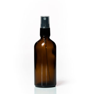 Euro 100ml Amber Bottle with Fine Mist Spray Top