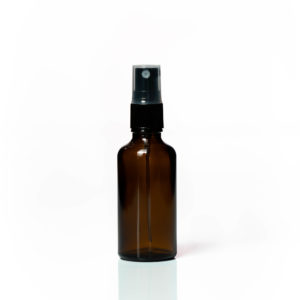 Euro 50ml Amber Bottle with Fine Mist Spray Top