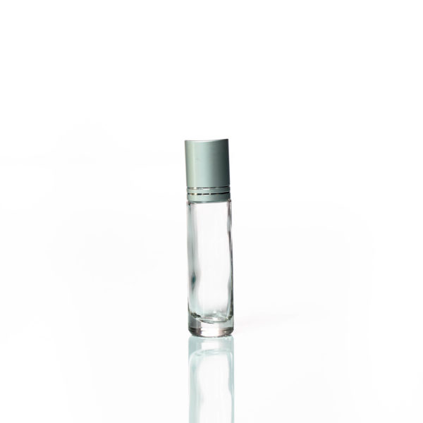 10ml clear glass bottle with Rollerball with Silver Lid 2200 x 2200 | Wholesale Aroma Supplies | NZ