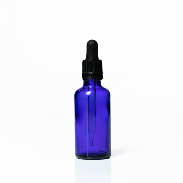 Euro 50ml Blue Bottle with Tampertel Dropper