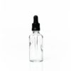 Euro 50ml Clear Bottle with Tampertel Dropper