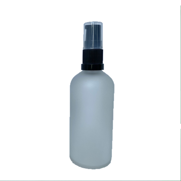 Euro 100ml Frosted Bottle - with Serum Pump Spray