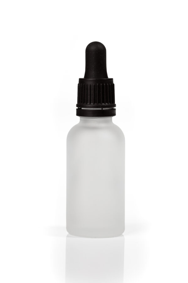 Euro 30ml Frosted Bottle with Tampertel Dropper