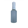 Euro 50ml Frosted Bottle with White Serum Pump Spray