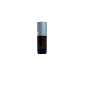 5ml Amber Roller Bottle with Silver Cap