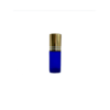 5ml Blue Roller Bottle with Gold Cap