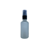 Euro 50ml Frosted Bottle with Black Fine Mist Spray Top