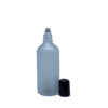Euro 100ml Frosted Bottle with Rollerball and Black Cap