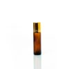 Petra 10ml Amber Glass Bottle with Roller Ball and Gold Cap