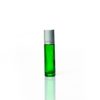 Petra 10ml Green Glass Bottle with Roller Ball and Silver Cap