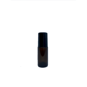 Petra 5ml Amber Glass Bottle with Roller Ball and Black Cap