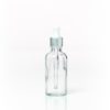 Euro 50ml Clear Bottle with Silver Dropper