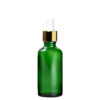 Euro 50ml Green bottle with Gold Dropper