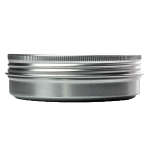 Silver Aluminium Round Tins 100gms x 33