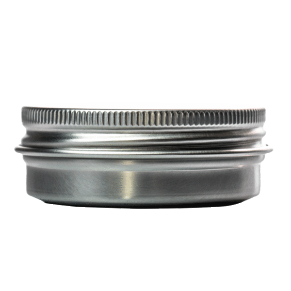 Silver Aluminium Round Tins - 30gms - 64/box