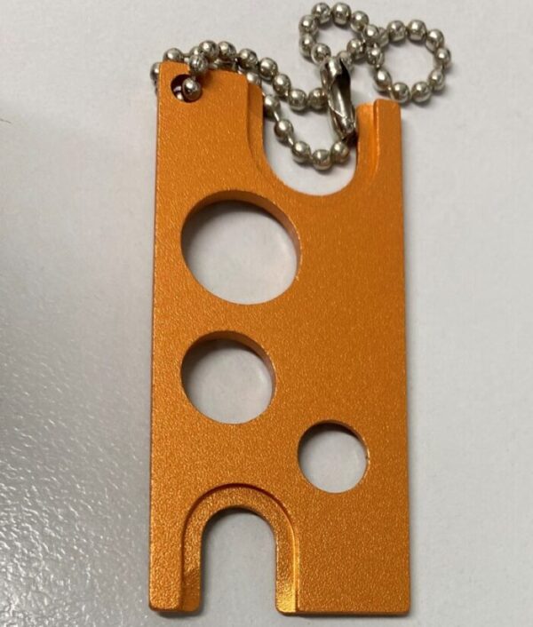 Metal Essential Oil Bottle Opener Key - Orange