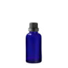 Euro 30ml Blue Glass Bottle with Black Tamper Screw Cap