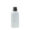 Euro 50ml Frosted Glass Bottle with Black Tamper Screw Cap