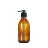 Syrup 200ml Amber Glass Bottle with Black Pump Top