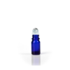 Euro 5ml Blue Bottle with Roller Ball and Black Cap