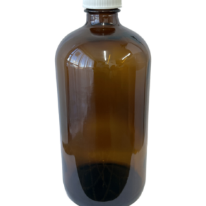 1 Litre (1000ml) Amber Glass Bottle with Foaming Pump Top