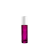 Petra 10ml Pink Glass Bottle with Roller Ball and White Cap