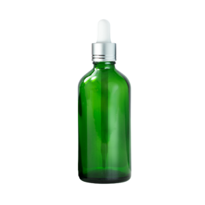 Euro 100ml Green Bottle with Silver Dropper