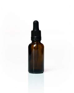 Euro 30ml Amber Glass Bottle with Black Tamper Dropper
