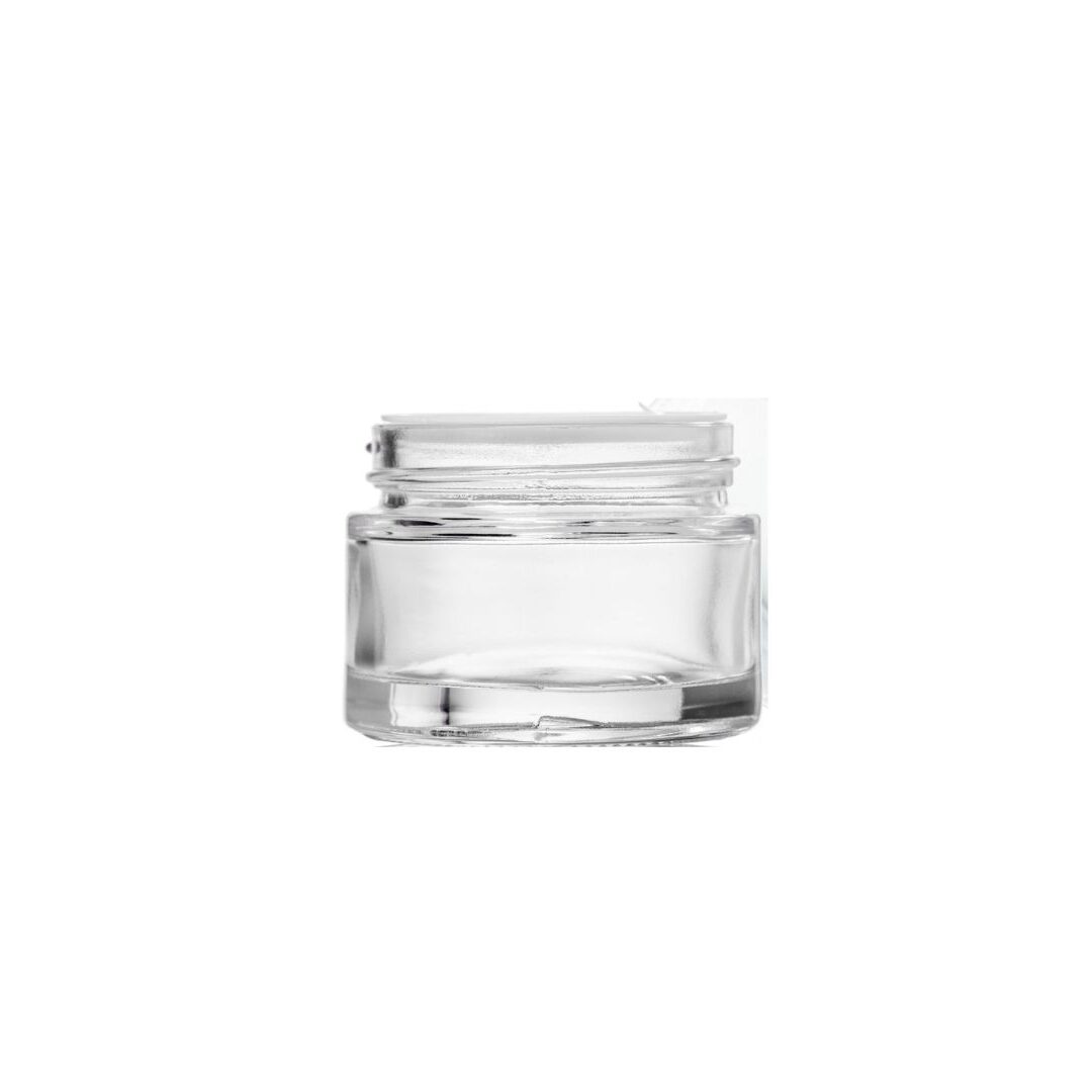 30ml/gm clear glass jar