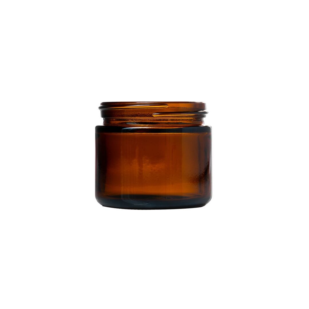 60ml/gm amber glass jar