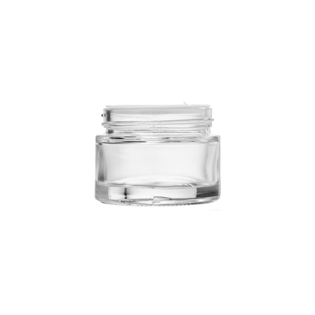 50ml/gm clear glass jar